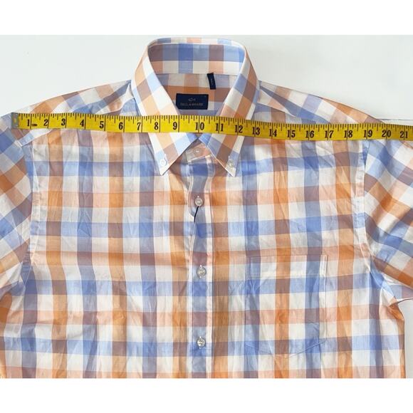 Paul And Shark Shirt Men EU 41 (US L / 16.5) Multicolor Square Logo Lightweight - Picture 3 of 13